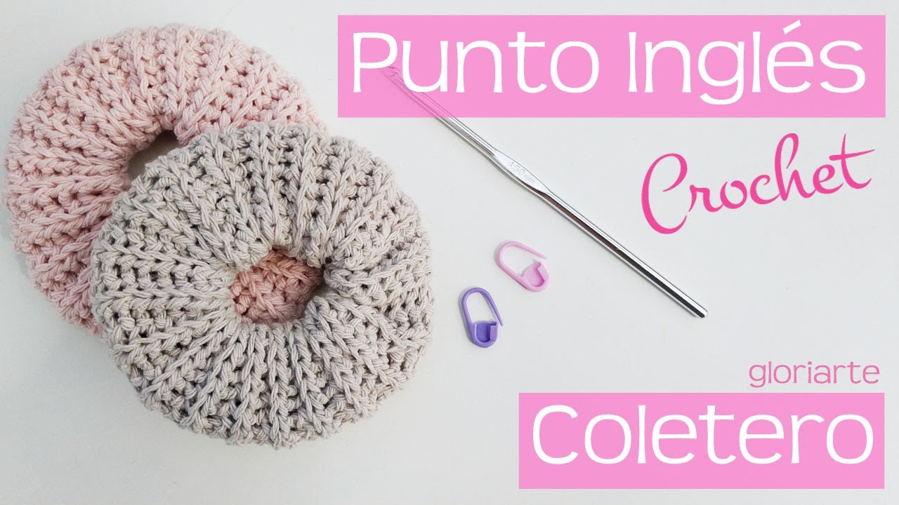 PUNTO INGLES GANCHILLO, COLETEROS o MOÑOS. ENGLISH POINT CROCHET, PIGTAILS or BOWS.