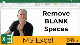 Remove blank spaces before and after text in EXCEL