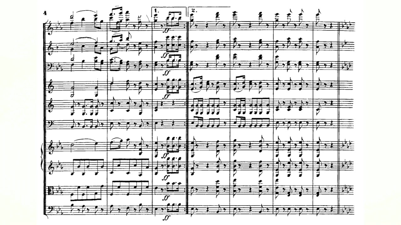 Ludwig van Beethoven - Gratulations Menuett for Orchestra WoO 3 (1822) audio+sheet music