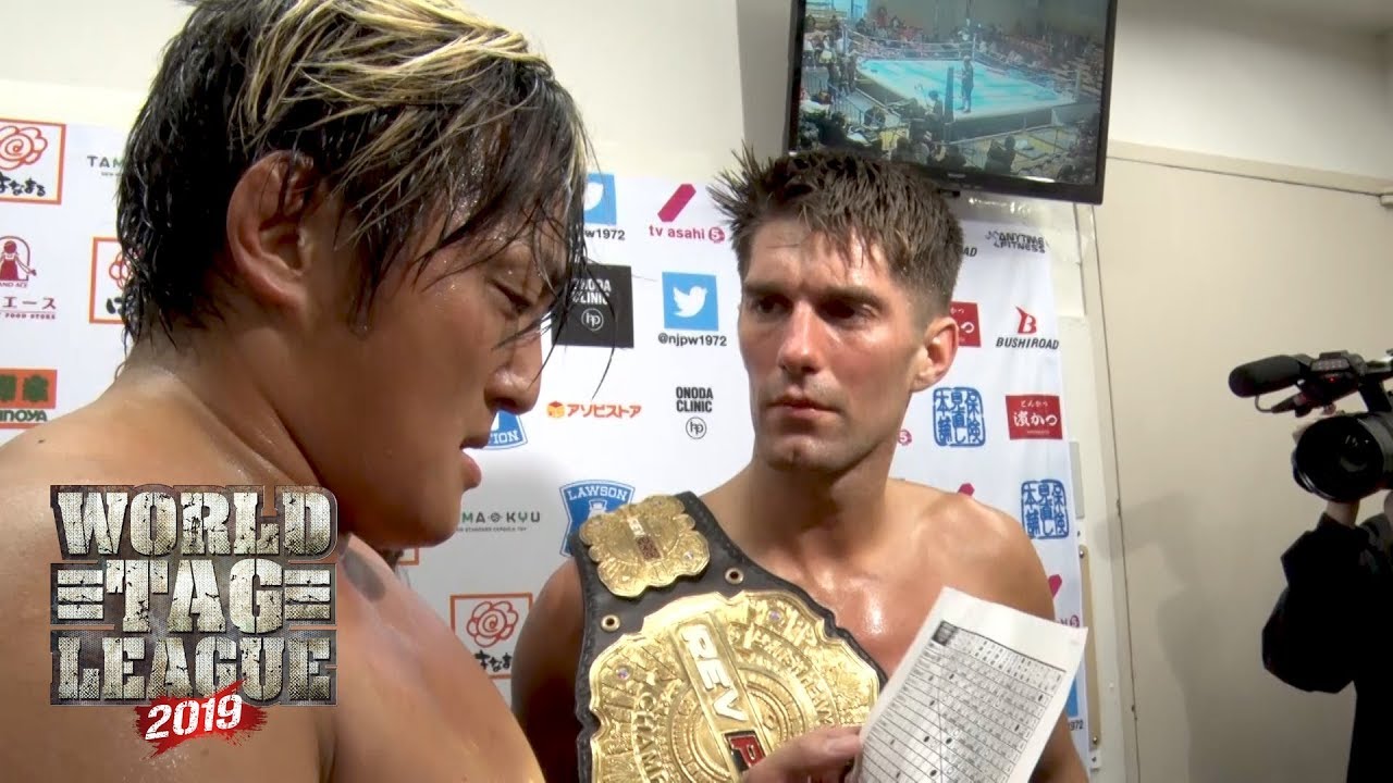 Dangerous Tekkers DESTROY World Tag League, reporter's glasses! (#njwtl)