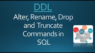 DDL Alter Drop Truncate commands in #sql #database #postgresql #alter #drop #truncate #pgadmin
