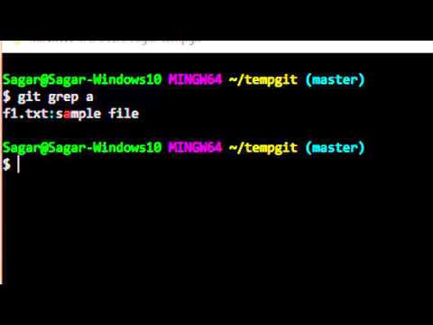 How to search files for pattern in git