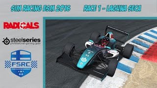 Sim Racing eSM 2016 #1 Laguna Seca - Joonas onboard - Radicals Online