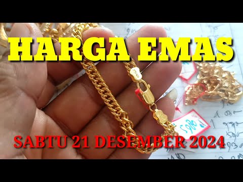 Harga emas hari ini 21 Desember 2024 || emas bangkit