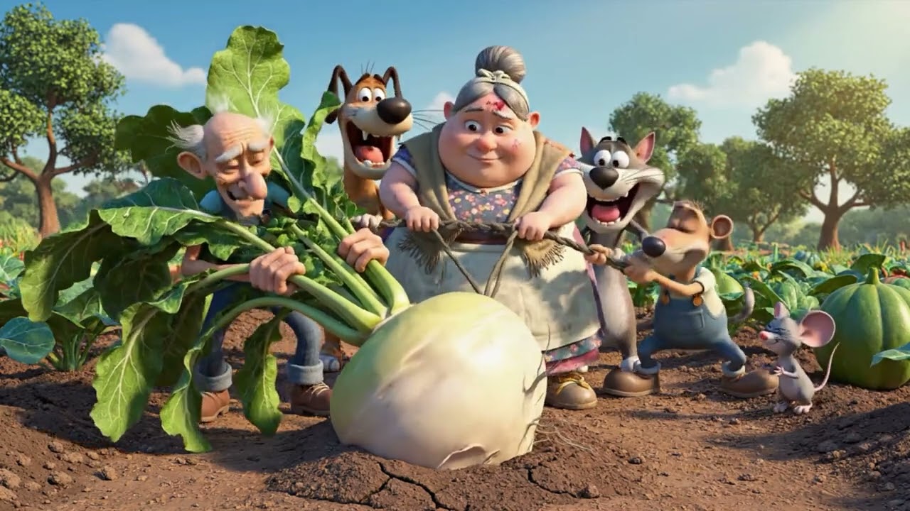The Gigantic Turnip – A Russian Folk Tale of Teamwork and Wonder