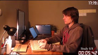 study with me live | 12 hours | pomodoro 60/10 | rain