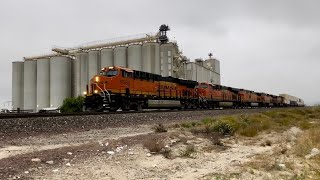 Triple Bonus Trains. EB UP Manifest. SD70 Lead & KCS. WB BNSF Manifest. WB BNSF Stack Ties Down!