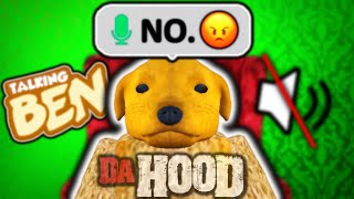TALKING BEN Trolling in Da Hood VOICE CHAT (Roblox Funny Moments) Resimi