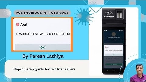 How to Fix "Invalid Request, Kindly Check Request" Error in POS Machines #youtube #video #posmachine