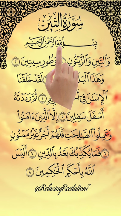 Let's Listen and Learn Surah At-Teen with Finger Tracking!