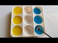 🌿💚 How to Make the Perfect Green – Aesthetic Slime Color Mixing Magic! 😻✨ unique aesthetic video 😀🎭