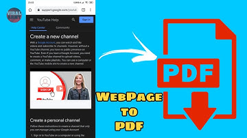 How to Save WebPage to PDF