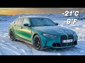 Bmw m3 competition cold start in extreme 21c  6f weather