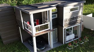 How to make an EPIC MODERN DOLLHOUSE