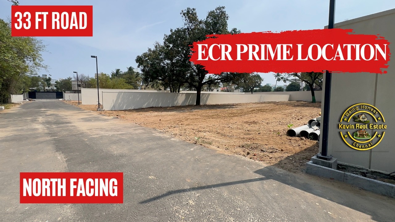 ID 2583 - Plot For Sale on ECR Prime Location || Gated Community || Neelankarai||Approved ||