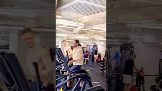 Why did the guy take off his shirt?! #shortsvideo #reaction #hertz #gym