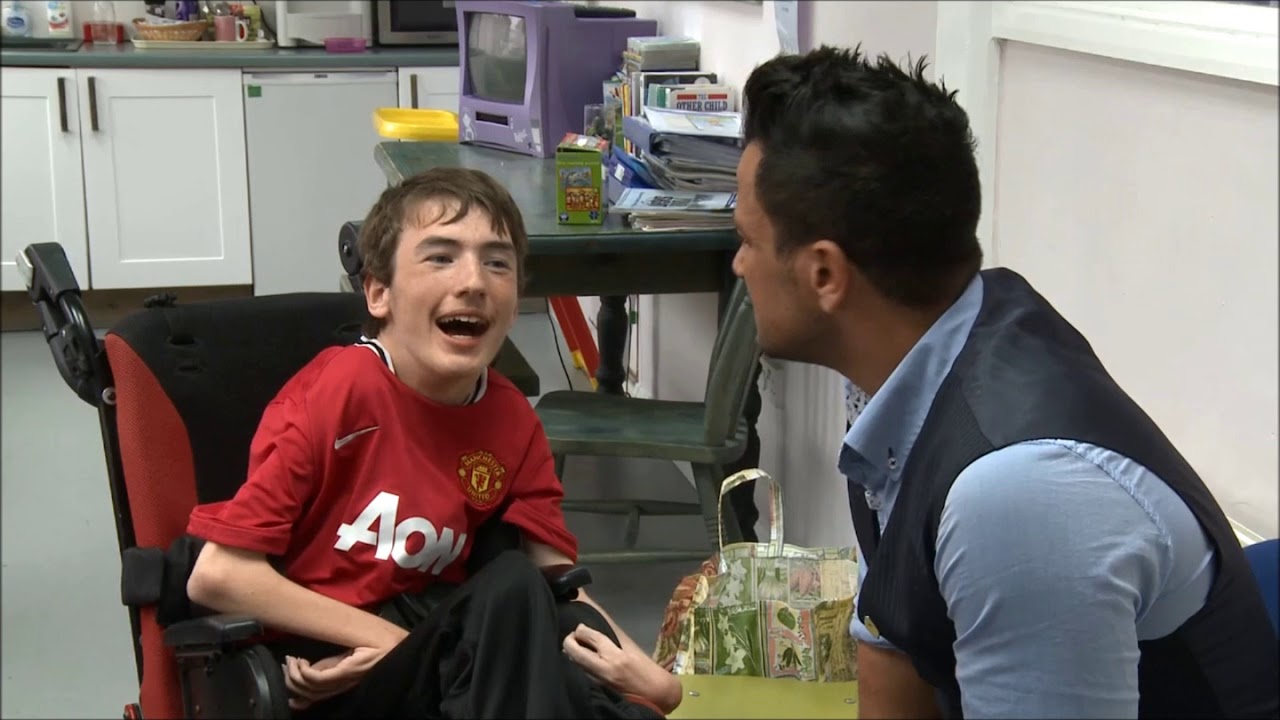 Peter Andre shows us how important the work of Caudwell Children is