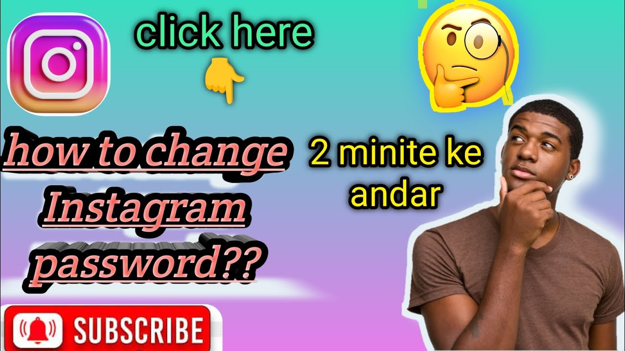 How to change Instagram password/Instagram ka password kaisa patha kare/password ko kaisa dunde