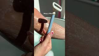 LEG SHAVING ASMR ROUTINE | Smooth Skin Truly Beauty #shorts screenshot 4