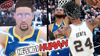 HE'S NOT HUMAN! KLAY GETS REVENGE FOR STEPH CURRY ANKLE BREAKER INJURY! NBA 2k18 MyCAREER EP. 100