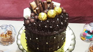 لاير كيك الحلوى الي حضرتها في عيد ميلاد زوجي خطوة بخطوة و بطريقة سهلة Layer Cake