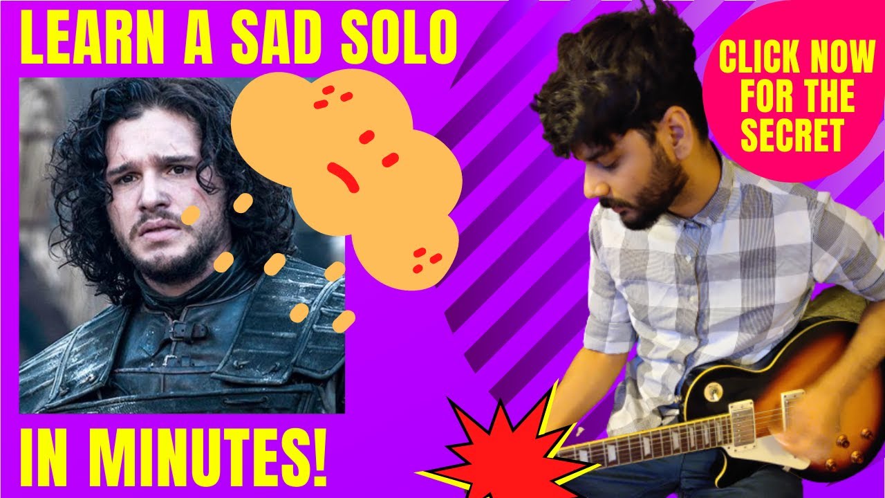 Play Sad How To Play A Sad Solo On Guitar For Beginners | Emotional Solo In ...