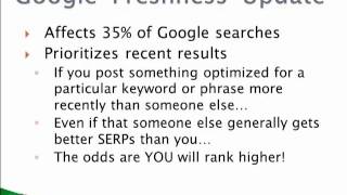 Google 'Freshness' Update