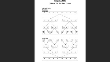 CS502 Assignment | Divide Phase & Merge Phase Explained