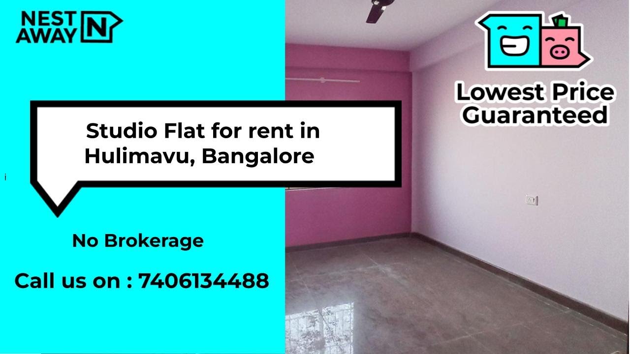 Studio Flat for rent in Bangalore Hulimavu Men No Brokerage 7406134488 YouTube