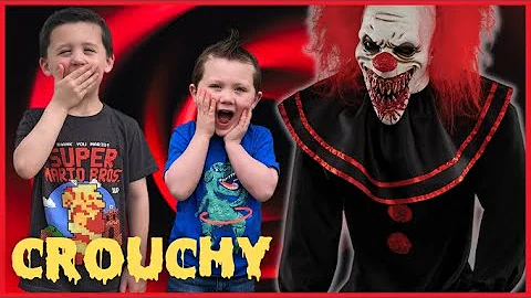 Crouchy Spirit Halloween | Unbox and Setup Halloween Animatronic | Huge Creepy Clown Animatronic