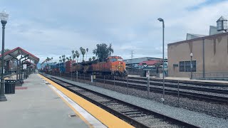 Bnsf C44-9W 5201 With Up Ac6000Cw Carrying Port Stack