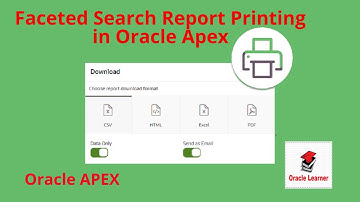 Report Printing in Oracle APEX 20.2 | Faceted search printing in oracle APEX 20.2 (Part-1)