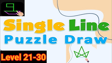 Single line drawing link dots level 21,22,23,24,25,26,27,28,29,30 All levels Walkthrough Solution