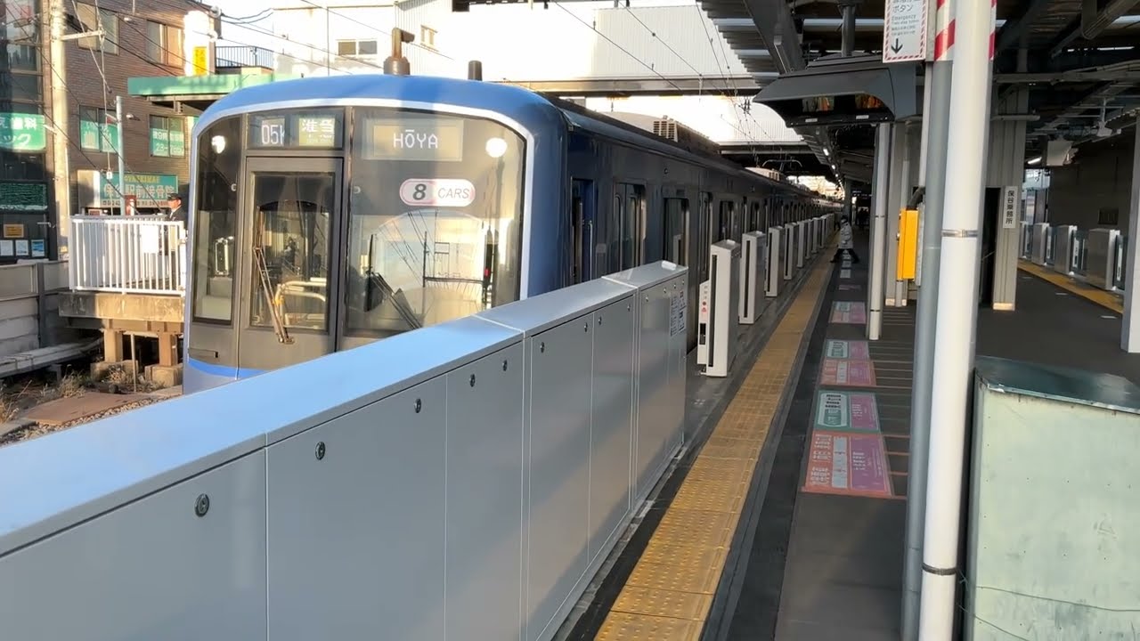 【保谷ホームドア未稼働時】西武池袋線　横浜高速鉄道Y500系Y515F 準急保谷行き　保谷発車シーン