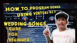VIRTUAL DJ, How to Program a Songs Using Virtual DJ, Wedding Set up, How to set up Sound System