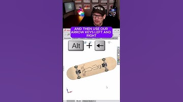 Rotate in the OTHER direction  #solidworks #shortcuts #view #alt #key