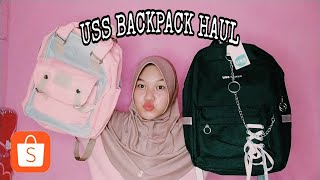 SHOPEE HAUL || TAS BACKPACK/RANSEL BAGUS UNTUK SEKOLAH/KULIAH UNDER 100K!! REALPICT DI SHOPEE