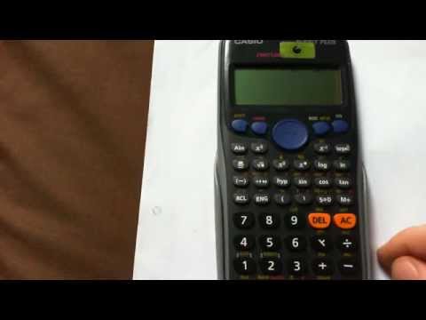 How to calculate mean and standard deviation on a casio fx 