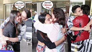 Jannat Zubair Emotional Reunion With Family After Arriving From Khatron Ke Khiladi 12 Shoot