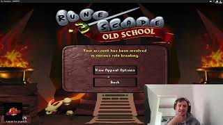 FAMOUS RUNESCAPE LIVESTREAMER BANNED LIVE ON STREAM!