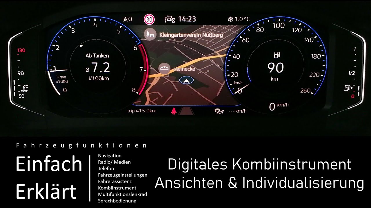 T Cross T Roc Tiguan: Digital Cockpit Pro, Bedienung und