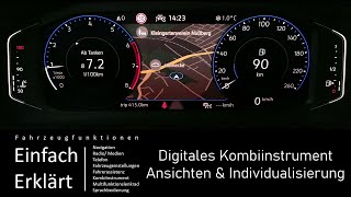 T Cross T Roc Tiguan: Digital Cockpit Pro, Bedienung und Individualisierung | Kombiinstrument