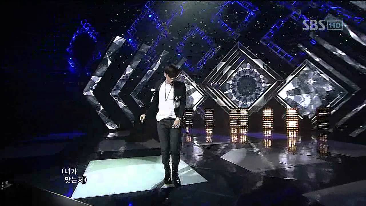 SE7EN [Я не могу петь] С 2NE1 Park Bom @ SBS Inkigayo Популярная песня 20120226