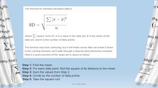 Standard Deviation