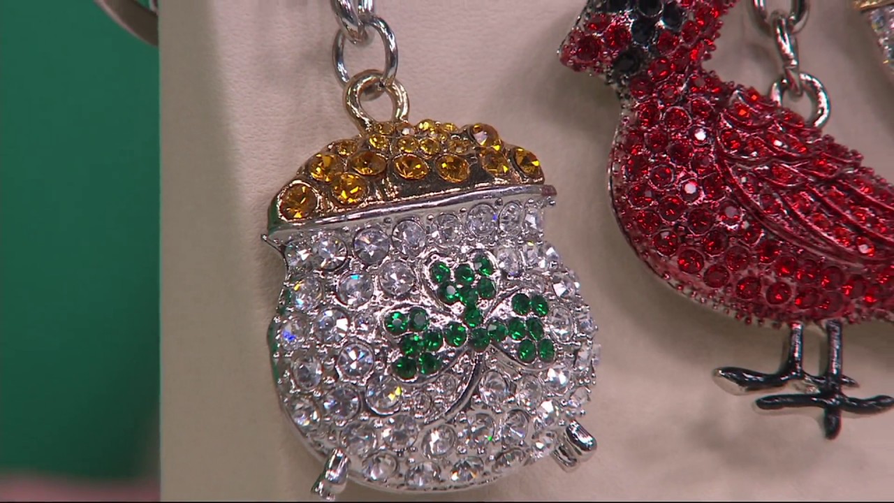 Killarney Crystal Choice of Crystal Keychains on QVC YouTube