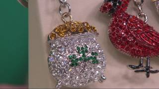 Killarney Crystal Choice of Crystal Keychains on QVC