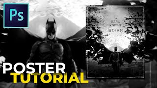 Movie poster - Photoshop tutorial (The Dark Knight Rises) | Batman Photoshop Manipulation