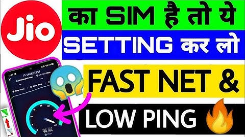 101 Mb/s Speed | Jio Apn Settings 2021 | Jio Internet Speed Kaise Badhaye | Jio Network Problem | 4g