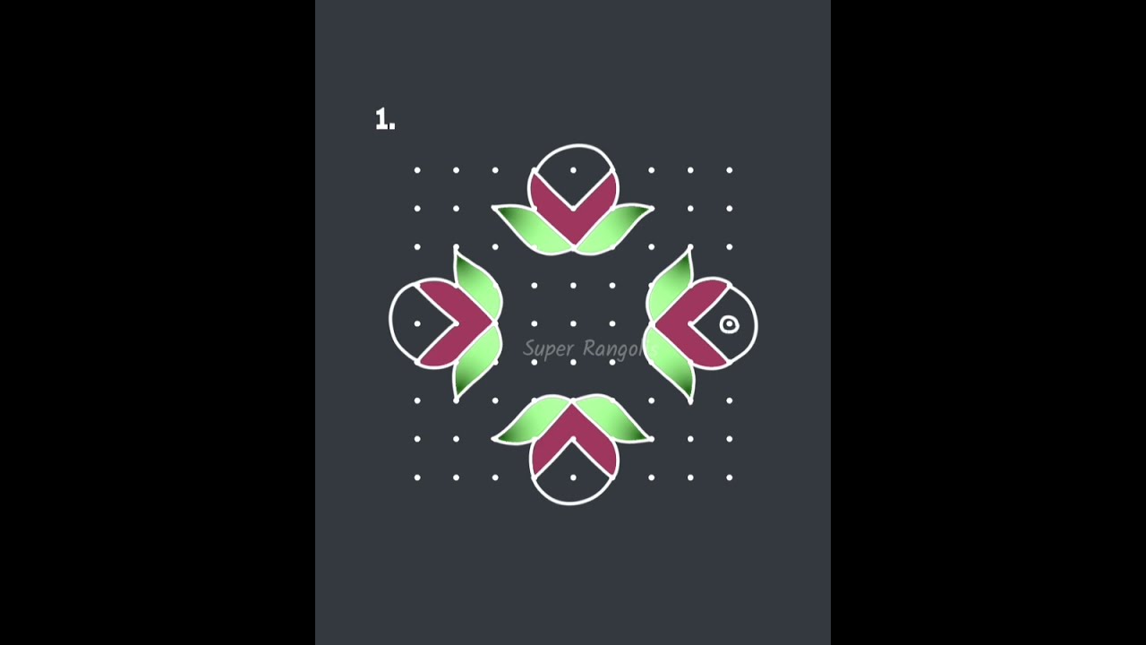 Simple and small kolam designs 9x 9 dots easy rangoli daily muggulu 