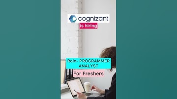Cognizant is hiring for the role of Programmer Analyst | For Freshers | #shorts #shortsfeed #jobs